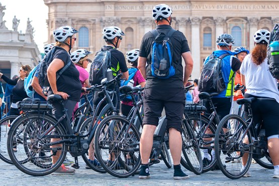 excursión en bicicleta roma