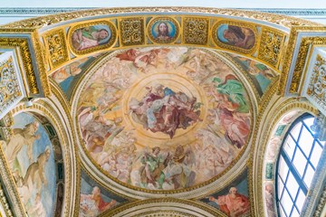 pintura de techo santa maria in trastevere
