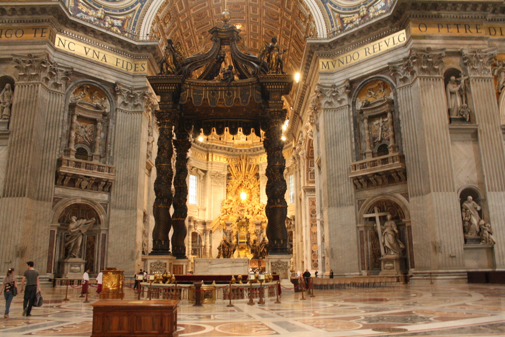 St Peters Basilica Inside