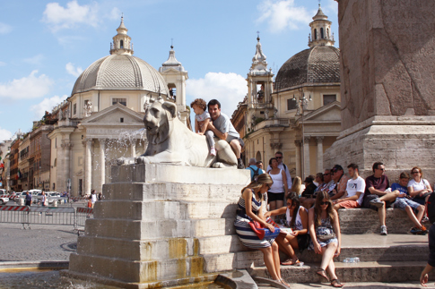 Piazza Del Popolo Lion
