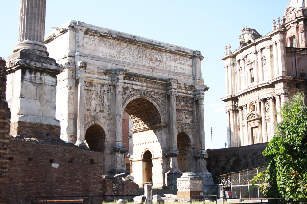 The Roman Forum Arch Of Titus
